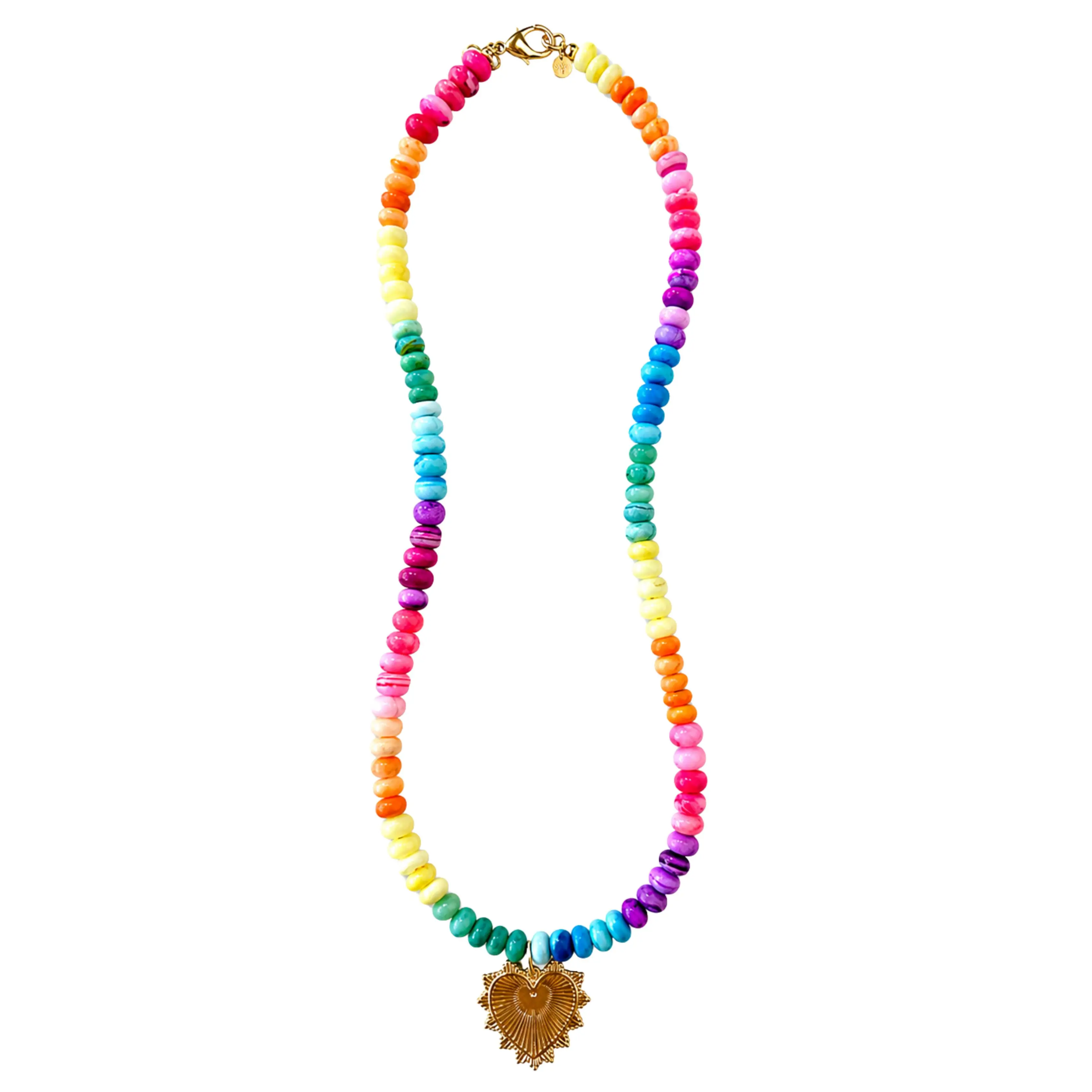 Long Paloma Necklace - Rainbow