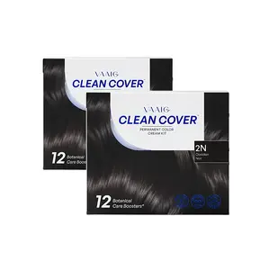 Vaaig Hair Dye Cream 2N Obsidian Noir Salon-Grade Vibrant Color Long-Lasting Fade-Resistant Gentle for Sensitive Scalp Low-Allergy Formula Dermatologically Tested Food-Grade Certified Safe for Home Use Easy Application All-in-One Hair Coloring & Care