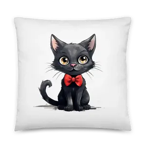 Funny Cat Pillow 6 with Print