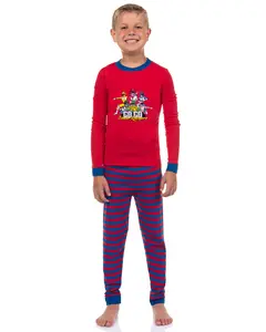 Power Rangers Boys' Classic Team Ranger Character 2 Piece Tight Fit Sleep Pajama Set