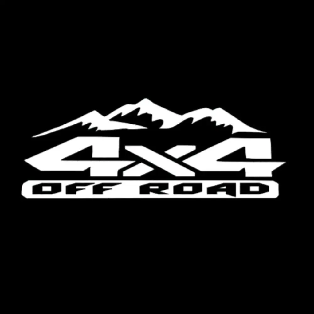 4x4 Offroad Bedside Decal approx. 15"x5" Set of 2 Vinyl Window Decal for Vehicle Windows Boat Rvs Office Desk Laptops Decorative Smooth Surface Stickers