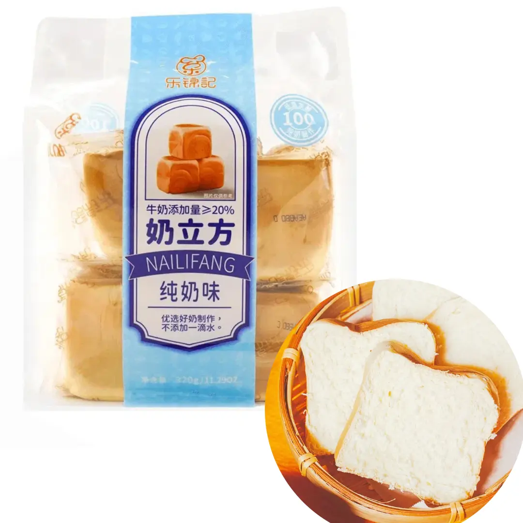 LEJINJI Milky Cube Toast – 320g | Soft Pull-Apart Bread, Breakfast Toast with 20% Milk Flavor LEJINJI Milky Cube Toast – 320g | Soft Pull-Apart Bread, Breakfast Toast with 20% Milk Flavor
