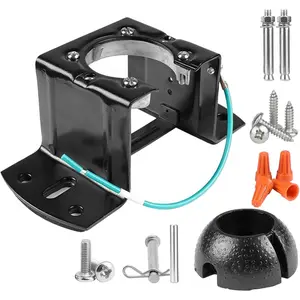 Carbon Steel Ceiling Fan Mounting Bracket for Sloped Cathedral Ceiling With Mounting Hardware Durable Easy Installation for Living Room Outdoor Patio Porch Black