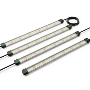 VIVOSUN Lumaray LED Grow Light Bars 16”(4-Bar), Full Spectrum Side Lighting with 60% Red Light up to 25% Yields for Grow Tents, Greenhouses, SGS Compatible