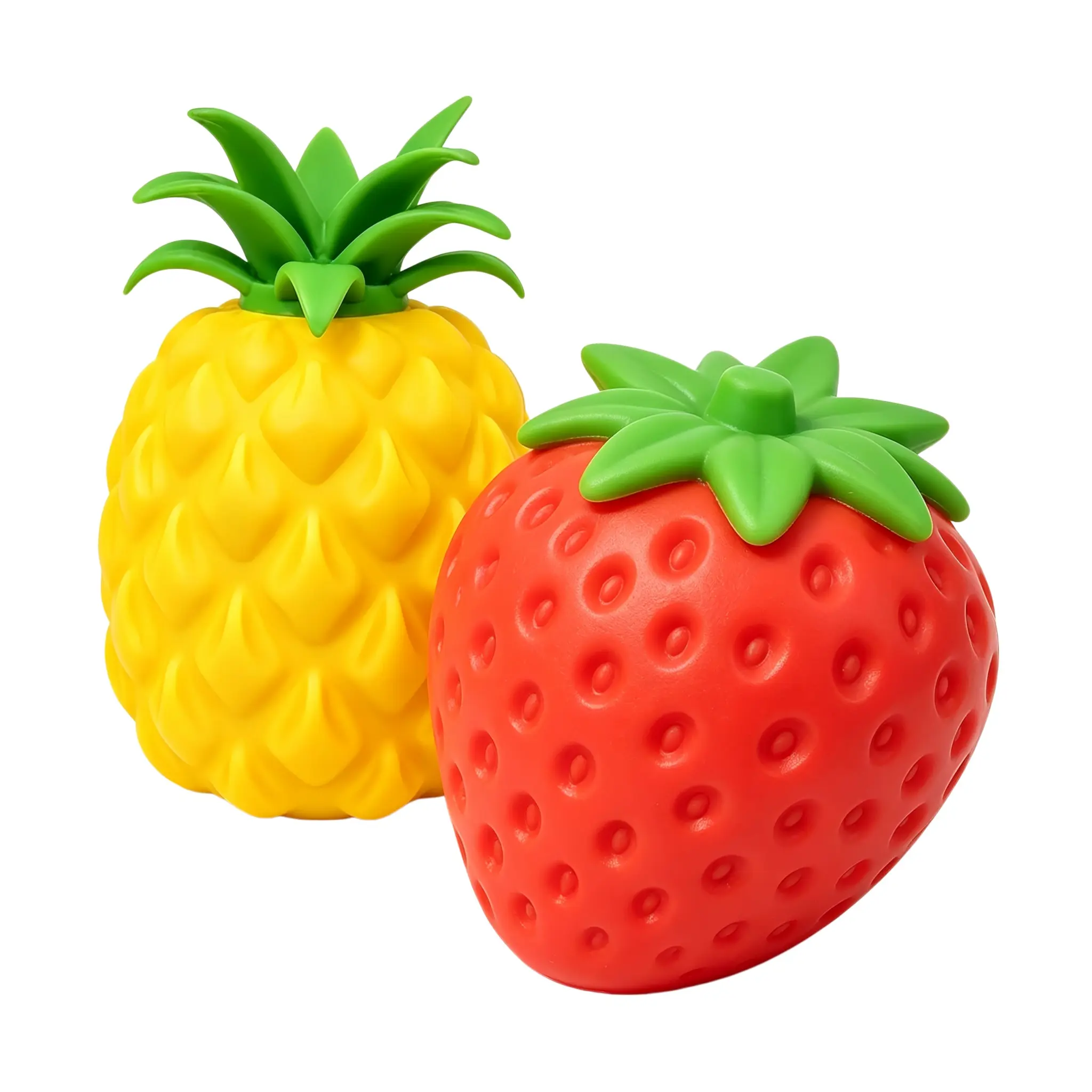 Giant Pineapple & Strawberry Squishy Toys Soft Stress Relief Stretch Fidget Squeeze Toy