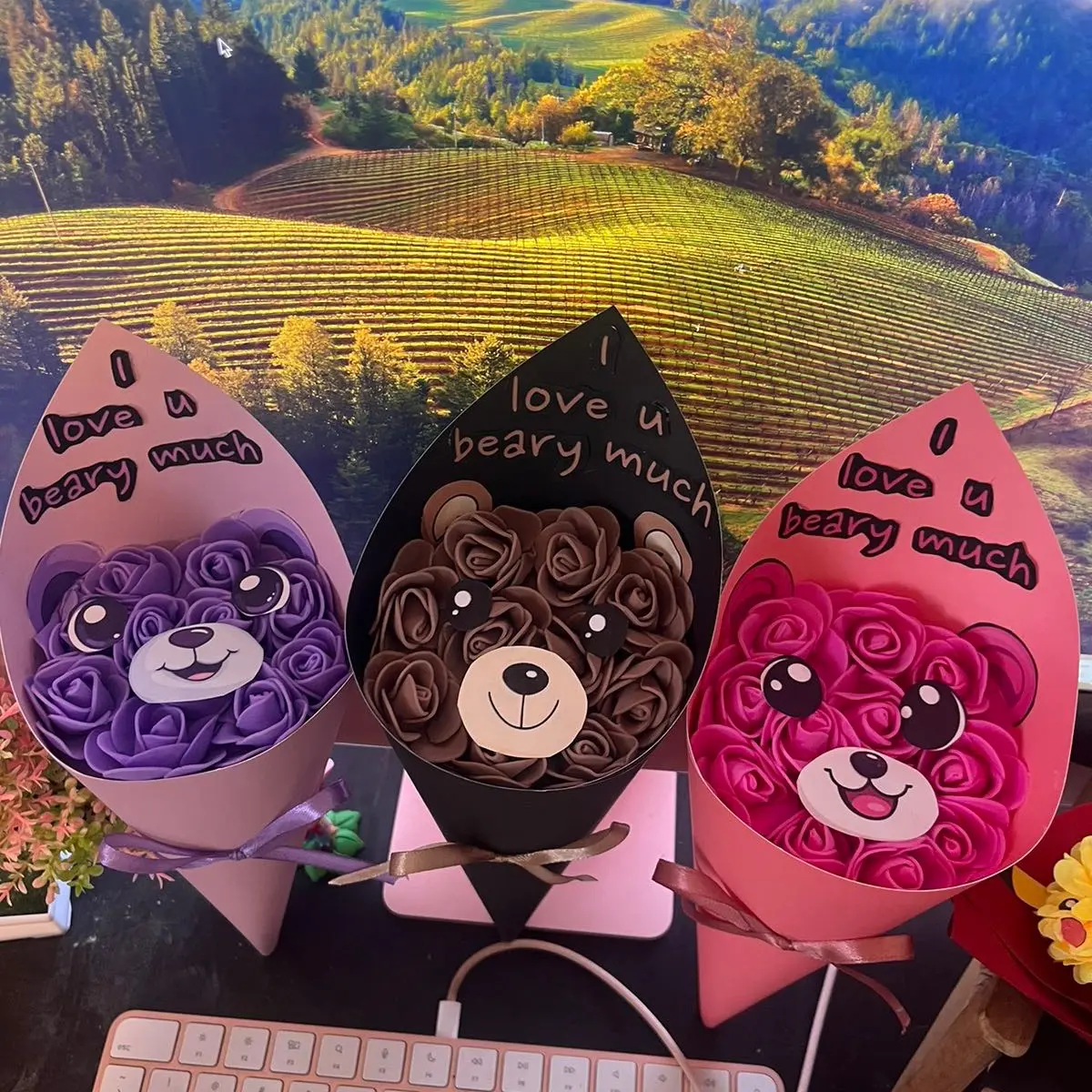 Cute Bear Bouquets handmade flower Cute Bear Bouquets handmade flower