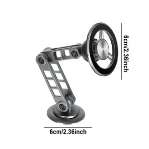 Universal Magnetic Ring Car Phone Holder Metal Navigation Bracket 360 Degree Stands Telescoping For iPhone 15 14 Por Max Mount Carphoneholder