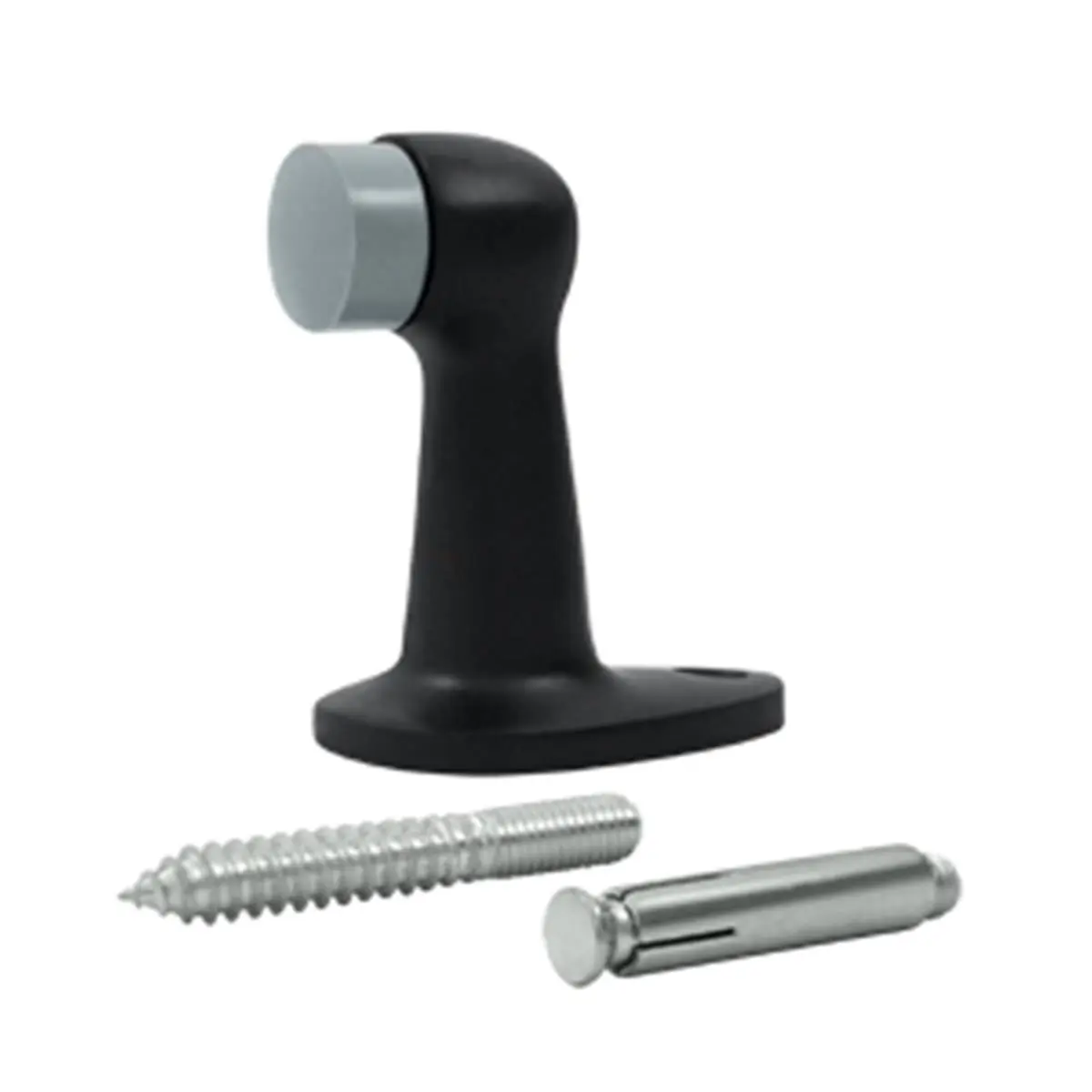 Deltana FDB278U19 Solid Black Floor Door Bumper for Bath, 2.875 in. Size, 2-1/4" Base, 2-7/8" Tall, 1 Year Finish Warranty
