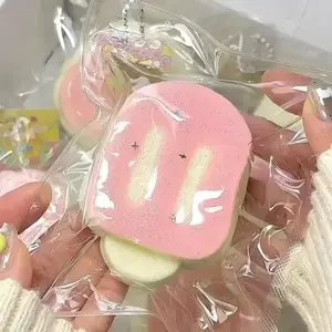 New Cute Simulation Bow Pudding Squeezing Toy With Soft Touch Office Stress Relief Tool Toy Ornament Party Birthday Gift