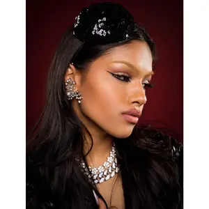 Sequin Button Fascinator