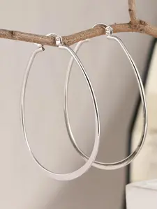 Fashionable Minimalist Oval Hoop Earrings, Fashion Jewelry for Party, Daily Clothing Decor, Trendy All-match & Exquisite Jewelry for Birthday Gift, Elegant Minimalist Earrings, High Quality Earrings