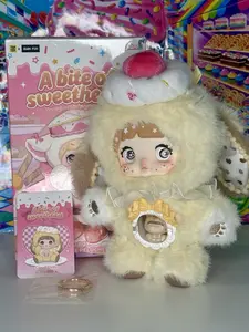Nommi A Bite Of Sweetheart Series Cloud Dudu Plush with Embroidered Ears, Locket, Collectible Card & Keychain