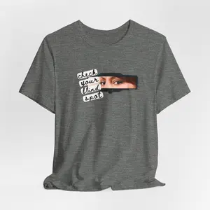 Unisex Jersey Short Sleeve Tee - "Check Your Blind Spot" Graphic Tee, Casual Wear, Gift for Friends, Street Style, Summer Outfit