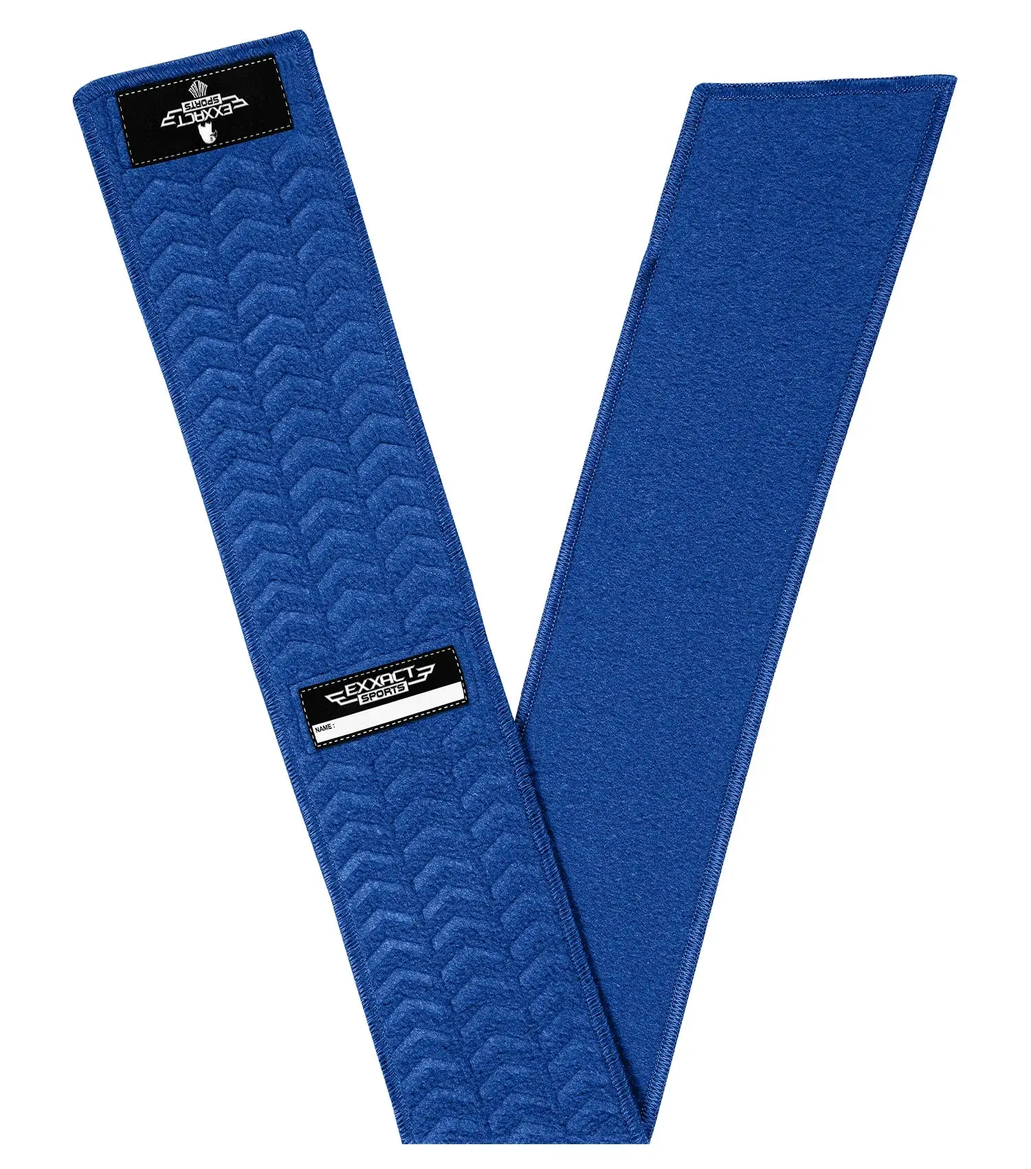 Exxact Sports Streamer Football Towel with Hook & Loop Fastener - Ultra-Light, Highly Absorbent, Quick-Dry for Quarterback (QB) Hand, Visor, Glove Cleaning (Royal Blue)