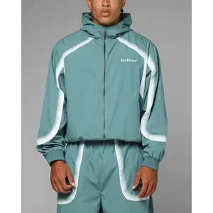 Loiter Spray Day Track Jacket Teal Loiter Spray Day Track Jacket Teal