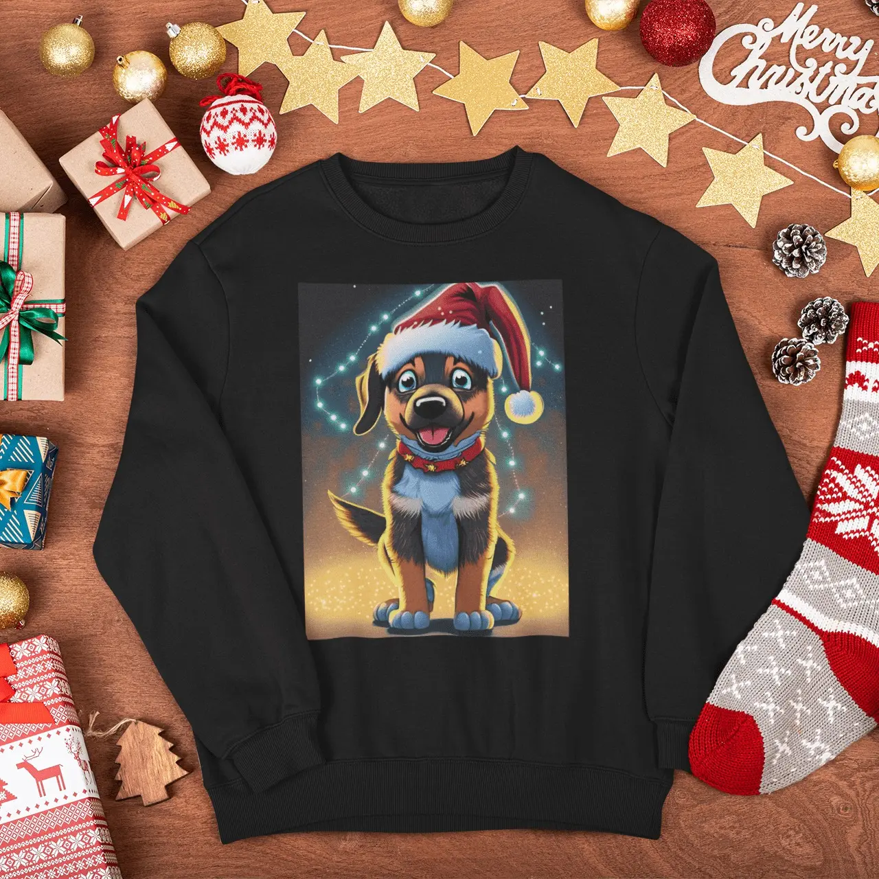 German Shepherd Christmas Sweater