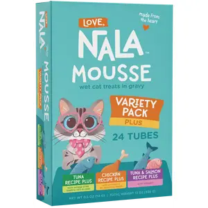 Variety Pack Mousse Treats Plus recipes, Pack of 24 Tubes