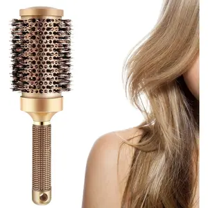 Round Hair Brush Professional Hair Styling Brush, Round Curling Brush Bristle