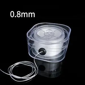 295ft Premium Elastic Beading Thread - Transparent Stretch Cord for Bracelet and Necklace Making, Durable Anti-Tangle Material with Portable Storage Box, Handmade Jewelry Accessories, Spool Design