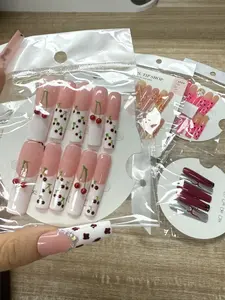 Cecilia(13173)gc. Extra Long Press On Nails (8 sets $25.99)