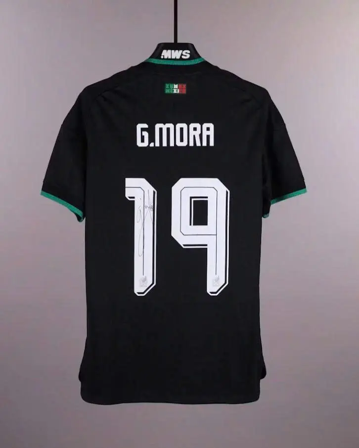 Gilberto Mora #19 Away Football Jersey Black Mexico 2026/2027 Gilberto Mora #19 Away Football Jersey Black Mexico 2026/2027