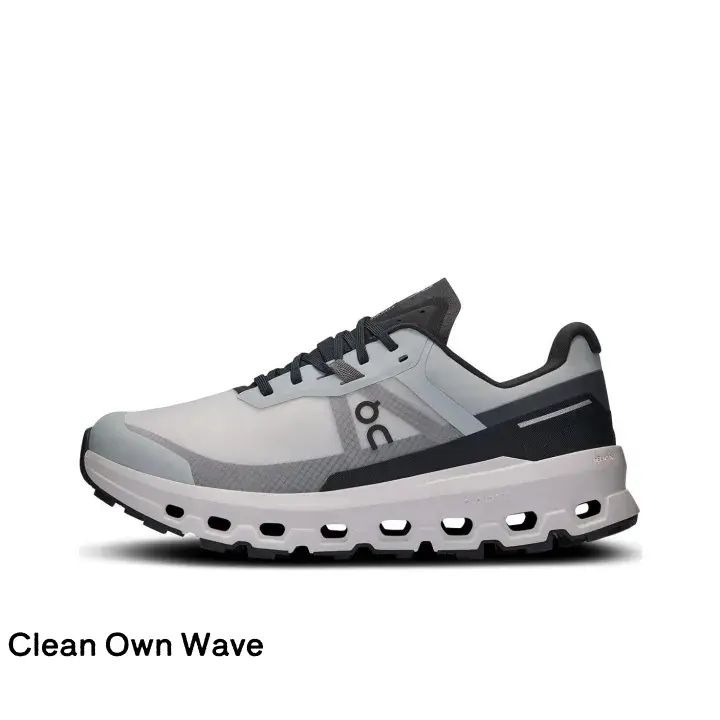 Brand New Sealed Unisex Water-Resistant Woven Fabric Outdoor Hiking Sneakers Off White Light Gray Black Color Block Contrast Multi-Hollow Cushion Thick Sole Non-Slip Lightweight Trekking Daily Walking Athletic Shoes with Original Shoe Box