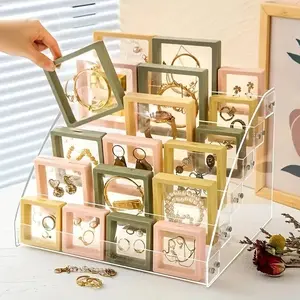 5 Floating Jewelry Box Storage Boxes, Display Organizer for Rings Bracelets Earrings Necklaces, Plastic Jewellery Holder, Jewelry Storage Unit