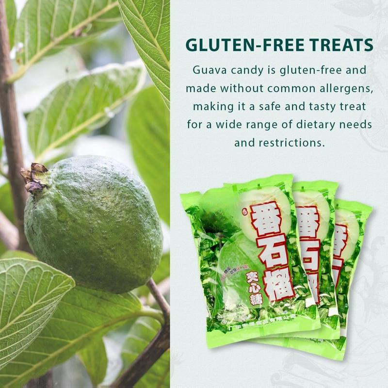 Hongyuan Guava Candy, 12.3 oz (Pack of 2) Asian Fruit Hard Candy, Sweet & Tangy Tropical Flavor, Individually Wrapped for Sharing & Snacking