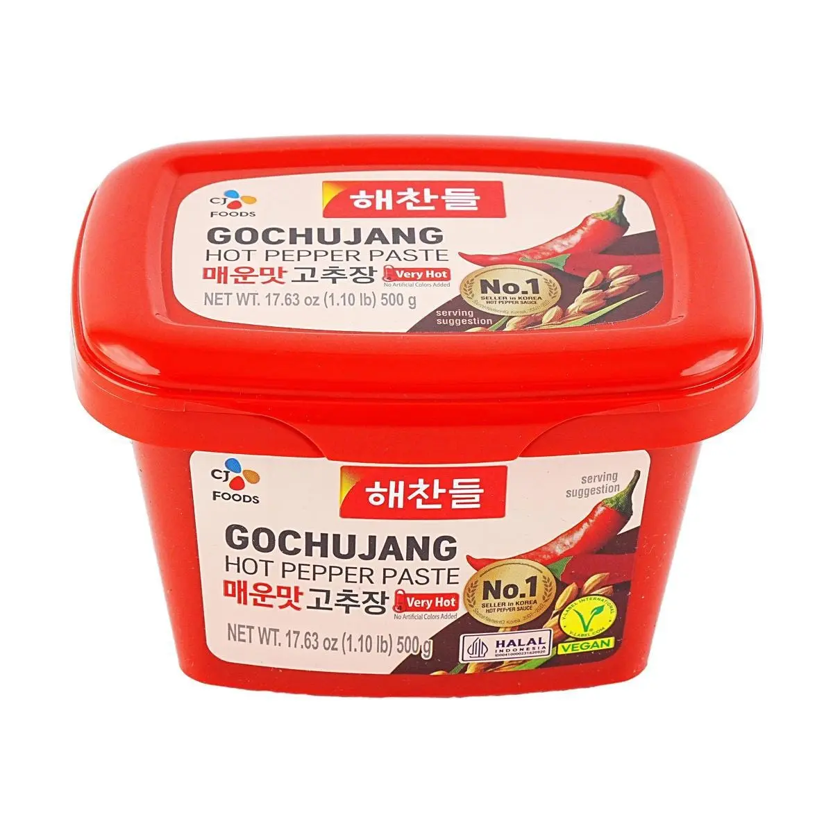 CHEILJEDANG Authentic Korean Gochujang Chili Paste - Extra Spicy (500g) | Perfect for Bibimbap, Stews, Stir-fries & Grilling