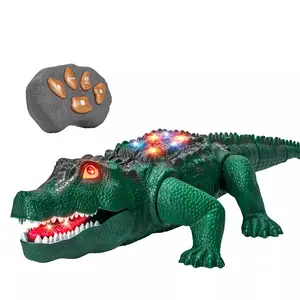 Cool Remote Control Giant Crocodile Toy, Includes Remote Controller, Suitable for Kids over 3 Years, Perfect Birthday Gift, Party Essential,User-Supplied 5 AA Batteries.