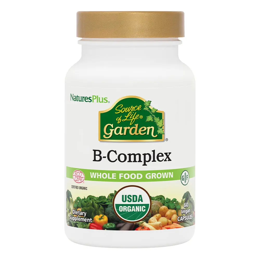 Source of Life Garden Organic B Complex Capsules by NaturesPlus