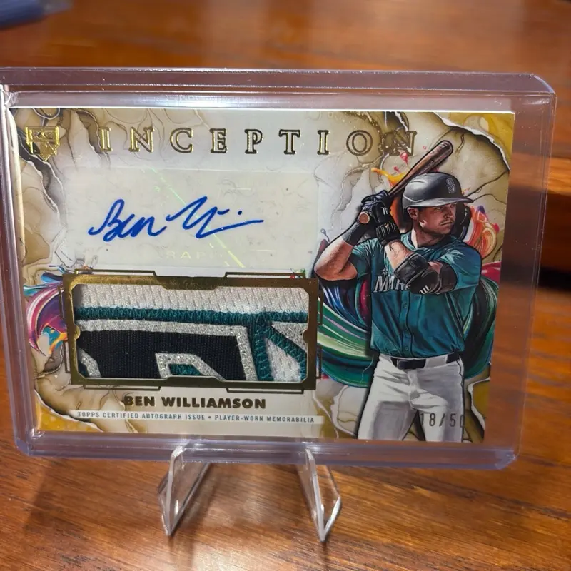 2025 Topps Inception Baseball Ben Williamson RPA rookie patch autograph 18/50