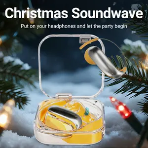 THOTWV OWS Creative Steel Wire Headphones with 250mAh Battery, Real-Time Audio for Music & Calls, Long Endurance Sports Headphones, Hi-Res Audio & Touch Operation