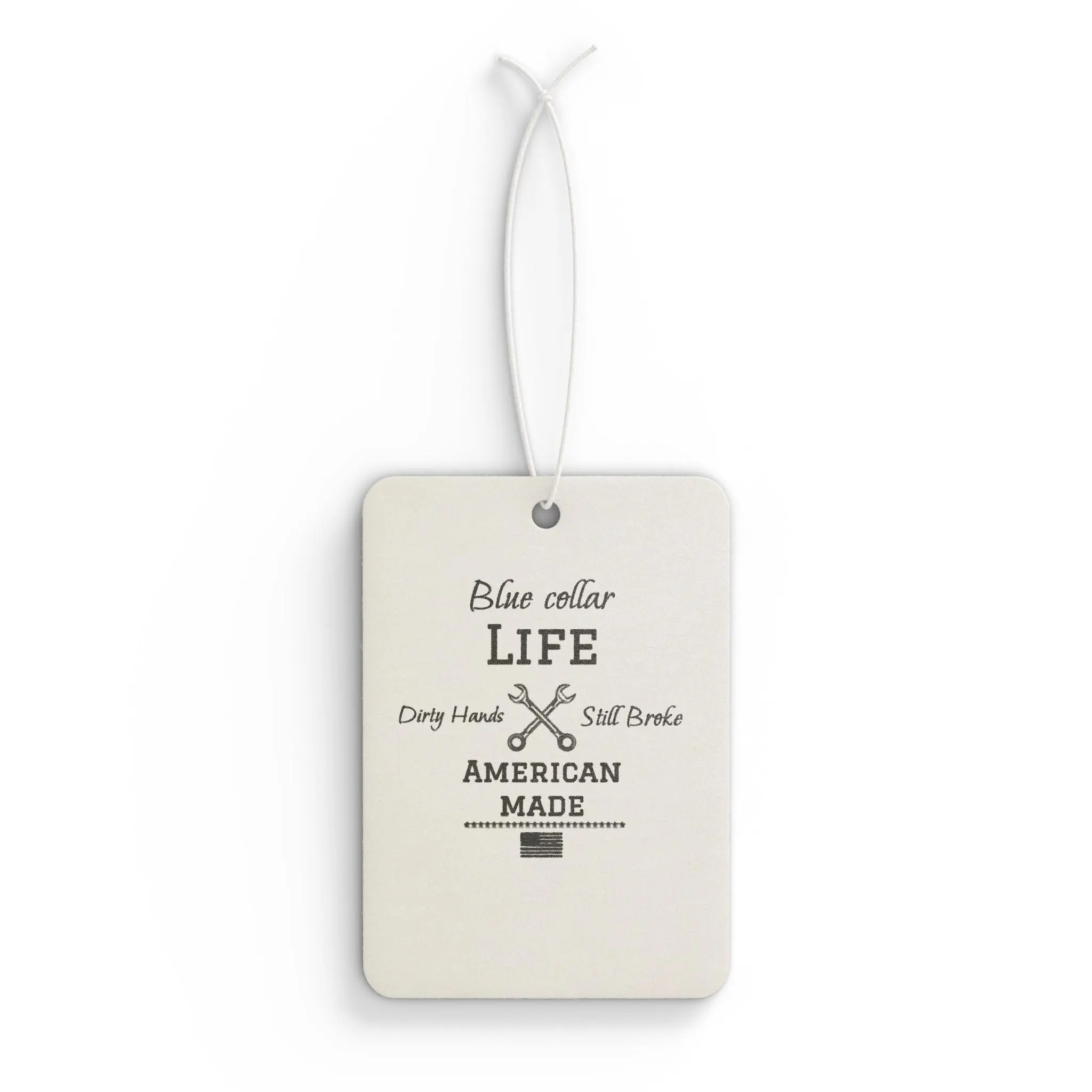 Blue Collar Life Car Air Freshener | Funny Gift for Tradesmen | Unique Auto Fragrance | Home & Office Decor | American Made Air Freshener