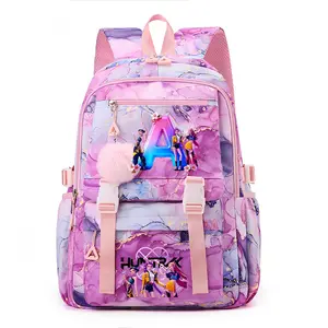 2026 New Kpop Demon Hunters Movie Print Backpack Campus School Bag