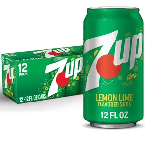 7UP Natural Lemon Lime Fizzy Beverage, 12 fl oz Cans, 12-Pack