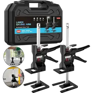 Labor Saving Arm Jack(2 Pcs),Multi-Function Height Adjustment Lifting Device with Storage Case,Suitable for Door Panel Lifting,Wall Tile Locator,Cabinet Jack and Tables Lifter etc.
