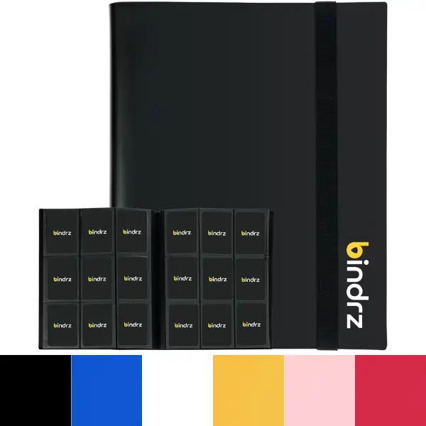 Sleeved Cards 9 Pocket Strap Binder | 360 Side-Loading Pockets | Archival Safe and Acid Free