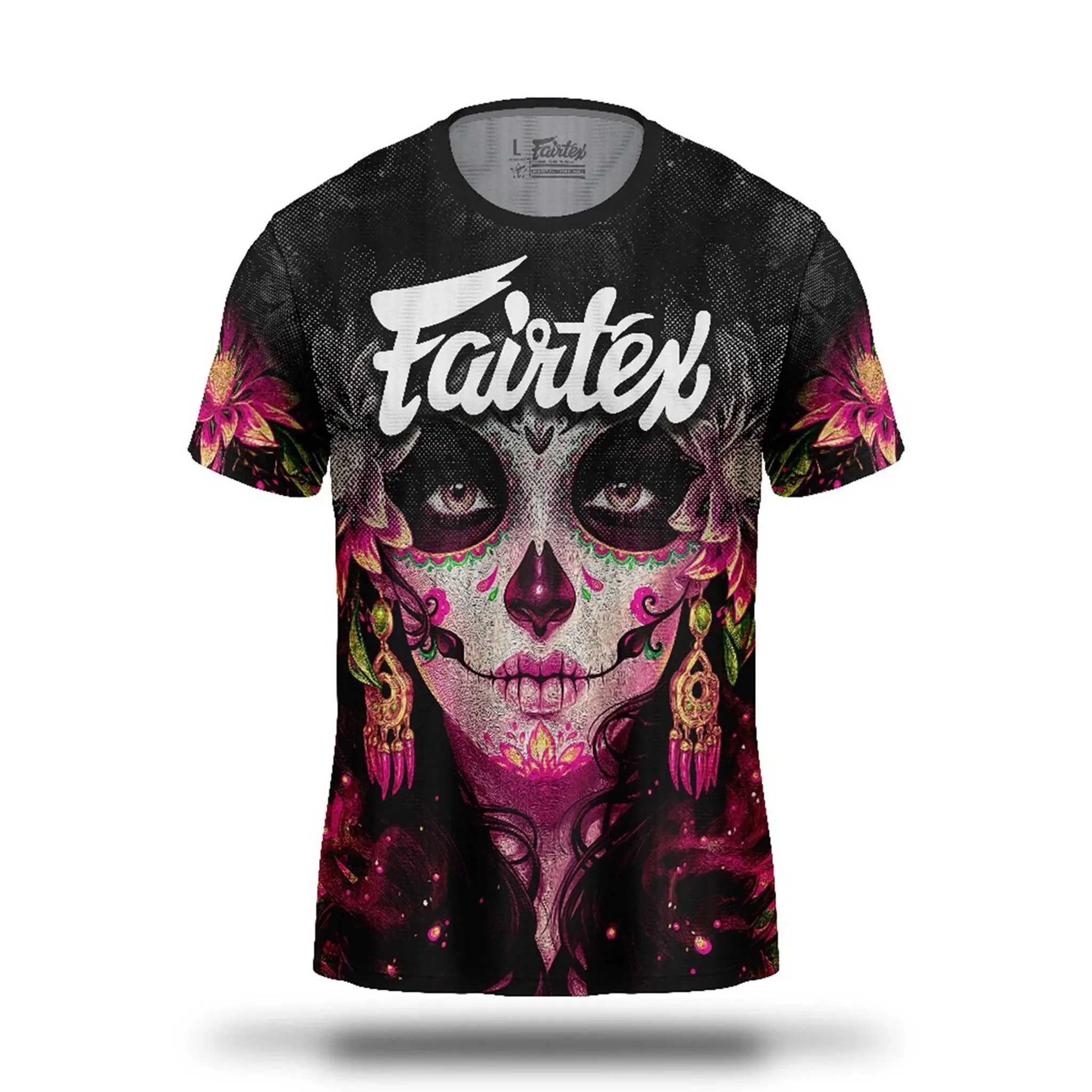 Fairtex Stamp Black Men's Streetwear T-Shirt - Sport Top for Training Activities, Tshirt, Shortsleeve, Casual Streetwear Top, Round Neck, Menswear, Gym, Sublimation