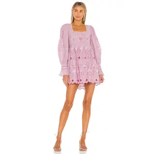 LoveShackFancy Freja Dress in Lavender Fields