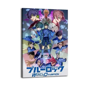 Blue Lock Canvas Painting Oil Painting Wall Art Canvas Poster Decorative Painting Corridor Decoration Home