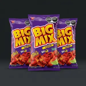 Big Mix fuego (pck 3 80grams) spicy and crunchy.