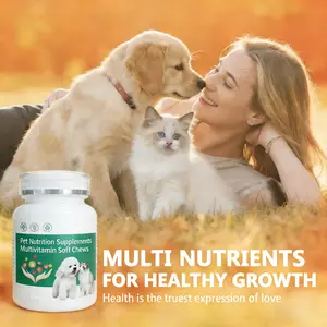 Pet Nutrition Supplements Chewable Multivitamin Treats for Dogs & Cats