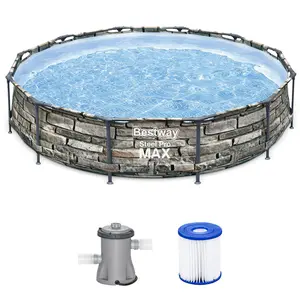 Bestway Steel Pro Max Round Above Ground Swimming Pool Sets