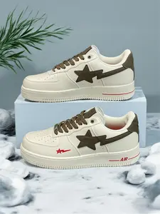 Low Top Casual Versatile Lightning Star, Xiao Zhan's Same Style Unisex Couple, Trendy Athletic Sneakers, Sports Shoes
