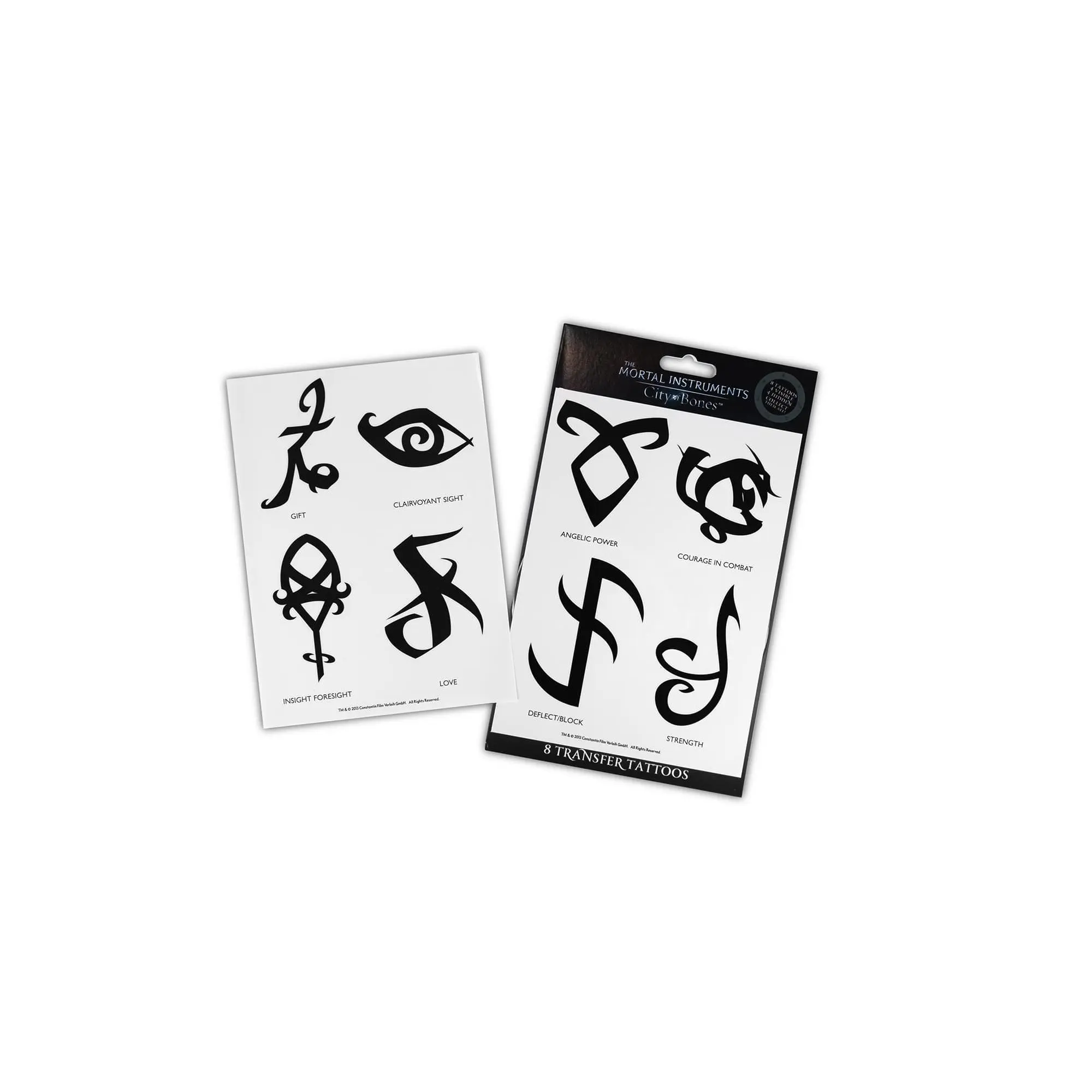 The Mortal Instruments City Of Bones Tatoos Battle Runes 8 Pack