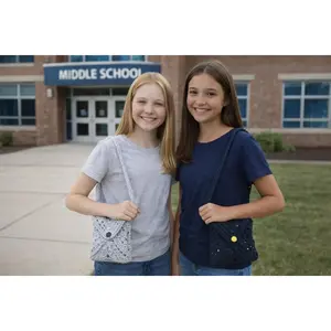 Handmade Crocheted Purse | Navy Bag | Cozy Boho Handbag | Small Yarn Tote | Gift for Preteen ReclaimedJoyBrands