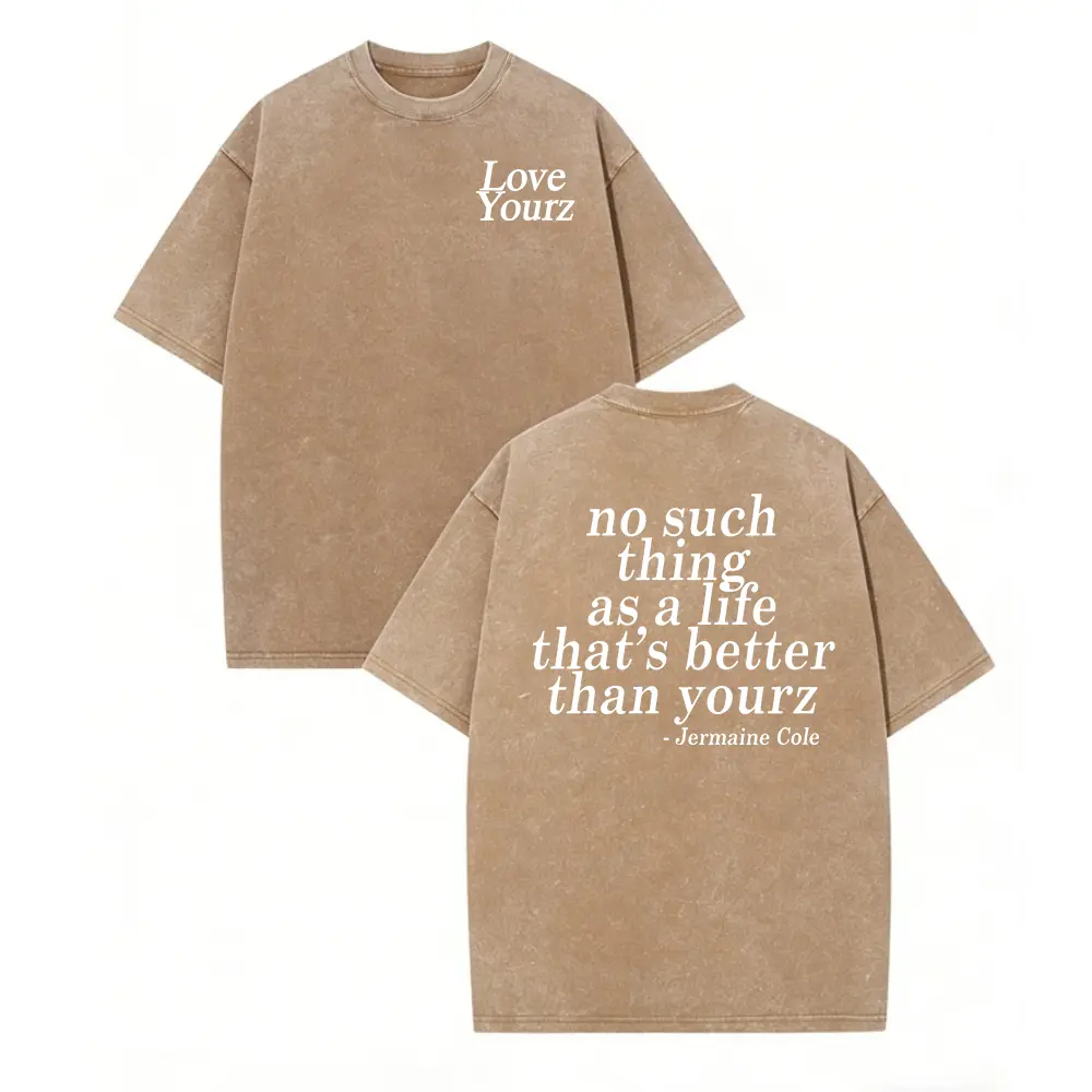 Washed T-shirt-Coffee