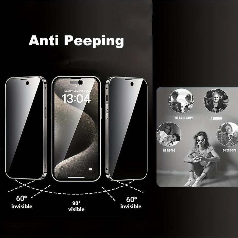 Premium Fashion Anti-Slip Magnetic Metal Phone Case, Compatible with iPhone 17 16 15 14 13 12 Plus Pro Max Air, Mobile Accessories