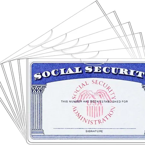 24 Mil Thick Transparent Unisex Medicare Card Holder Protector Sleeves - Water-Resistant PVC, Everyday Carry, Versatile Use for ID, Credit, Social Security Cards